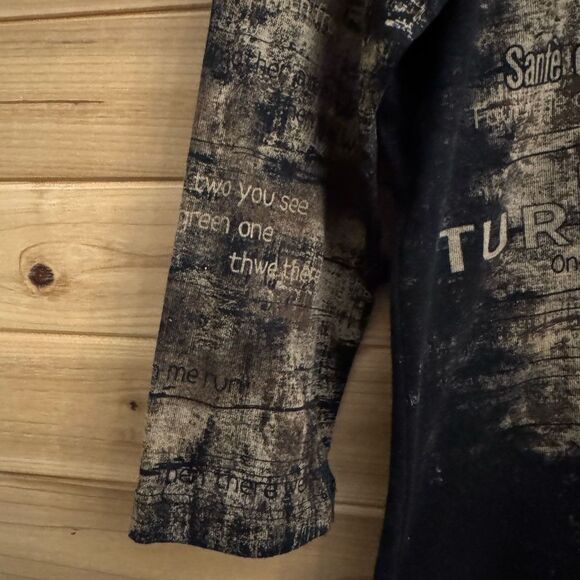 Y2K Vintage Cactus Size Large Chocolate Graphic All Over Print Tee - Picture 10 of 12